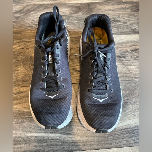 HOKA M Rincon 2 in Black White Size 8.5 Women's EUC - Picture 1 of 10